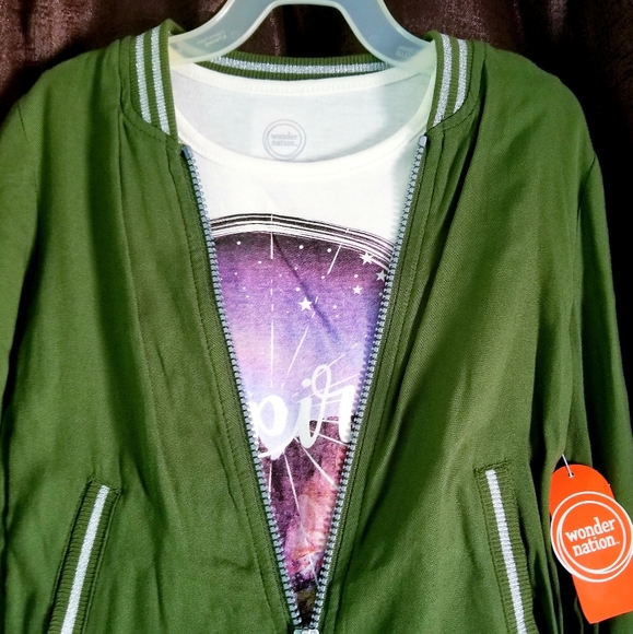 NWT with DEFECT, Two-Piece Tee and Jacket Set - Picture 2 of 11